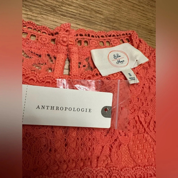 Anthropologie NWT Ella Mara Liliya lace detail top size small 17” p2p - Picture 8 of 11